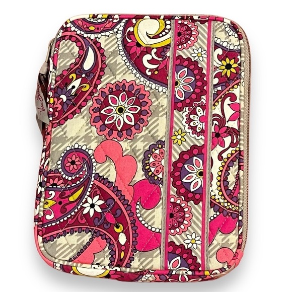 Vera Bradley Padded Tech Case Kindle E Reader Paisley Meet Plaid  Quilted Fabric - Picture 1 of 8